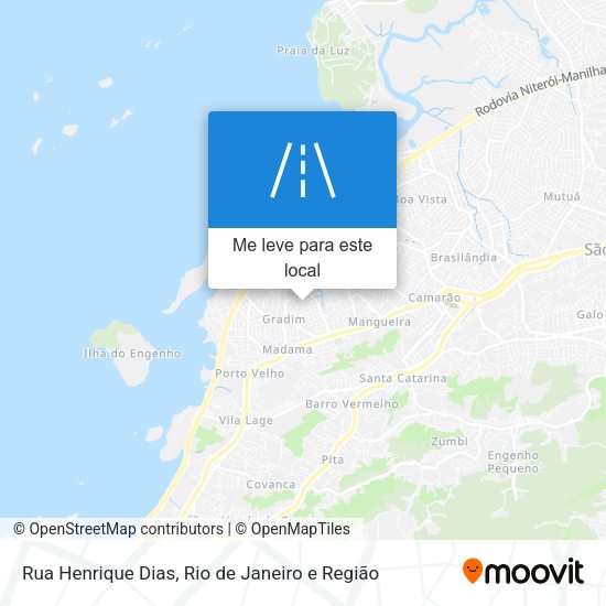 Rua Henrique Dias mapa
