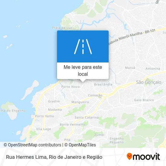 Rua Hermes Lima mapa