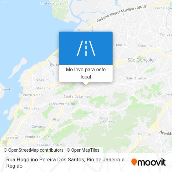 Rua Hugolino Pereira Dos Santos mapa