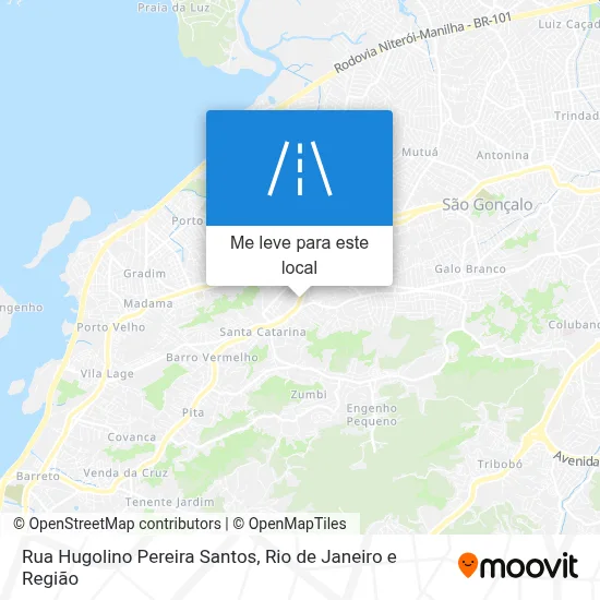Rua Hugolino Pereira Santos mapa
