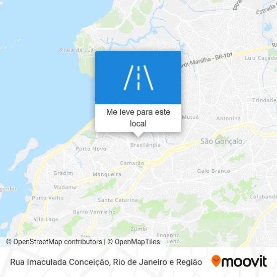 Rua Imaculada Conceição mapa