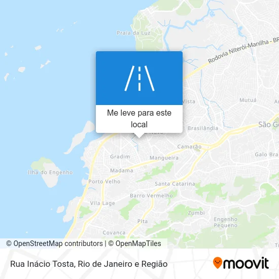 Rua Inácio Tosta mapa