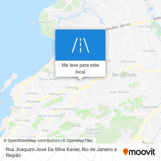 Rua Joaquim José Da Silva Xavier mapa