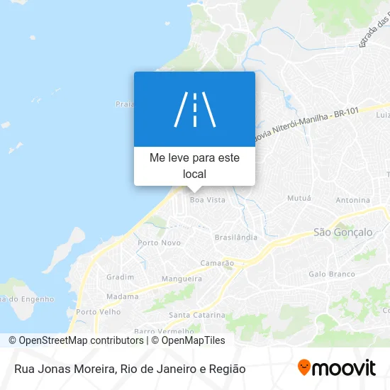 Rua Jonas Moreira mapa