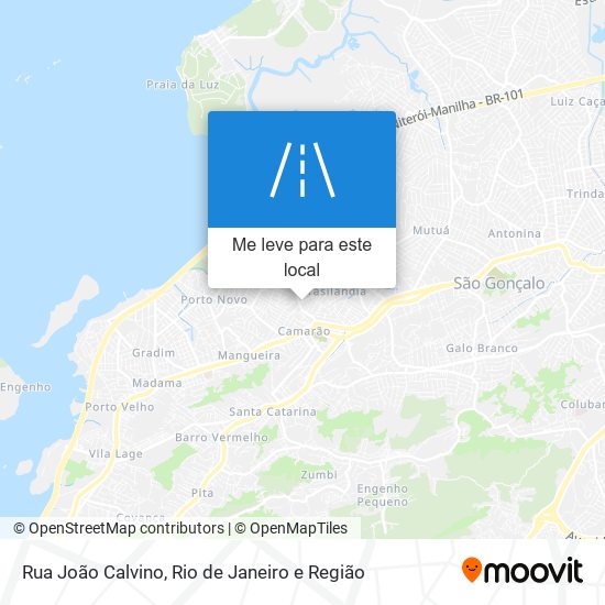 Rua João Calvino mapa