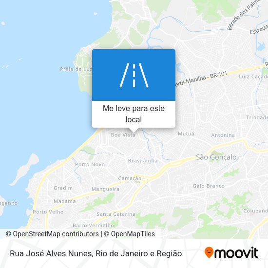 Rua José Alves Nunes mapa