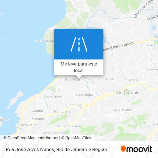 Rua José Alves Nunes mapa