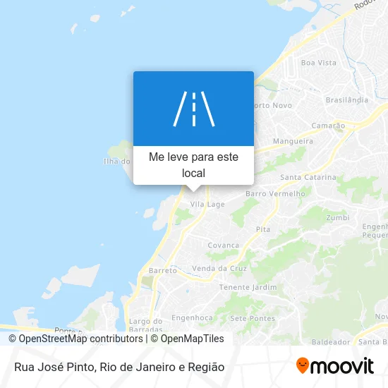 Rua José Pinto mapa