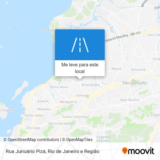 Rua Junuário Pizá mapa