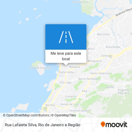 Rua Lafaiete Silva mapa