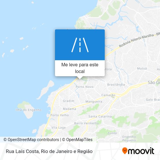 Rua Laís Costa mapa