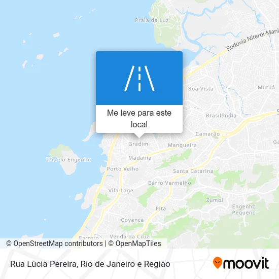 Rua Lúcia Pereira mapa