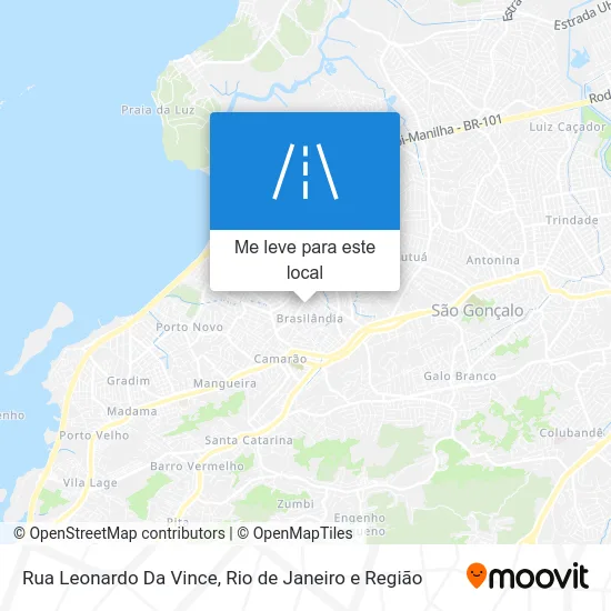 Rua Leonardo Da Vince mapa