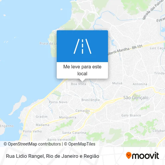 Rua Lidio Rangel mapa