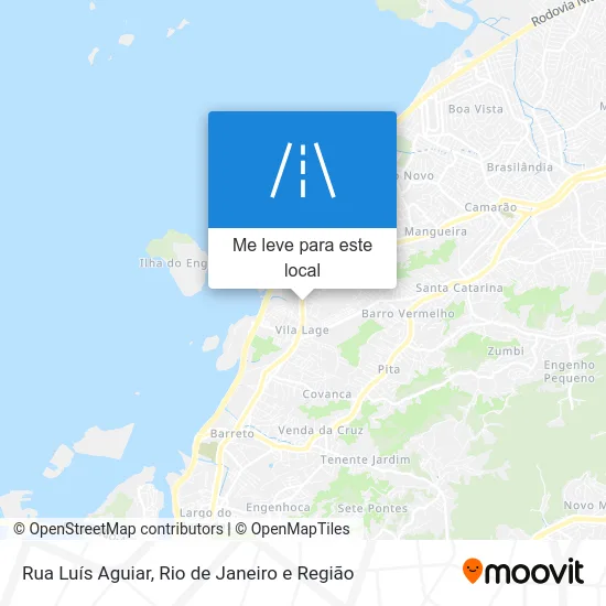 Rua Luís Aguiar mapa