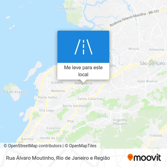 Rua Álvaro Moutinho mapa
