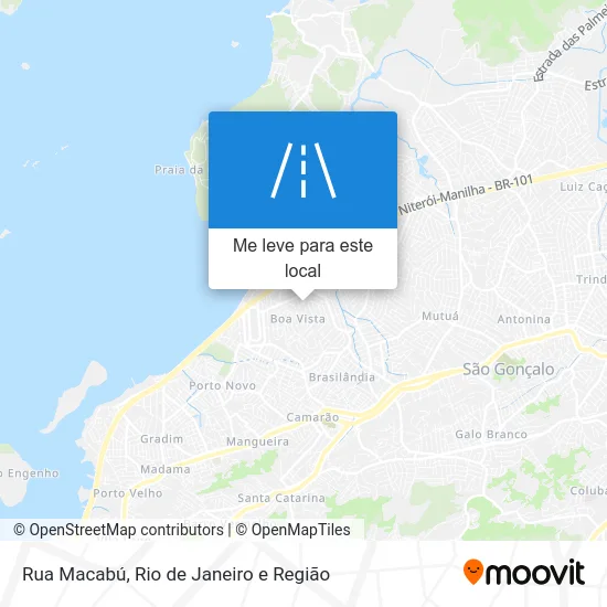 Rua Macabú mapa