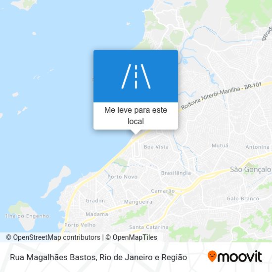 Rua Magalhães Bastos mapa