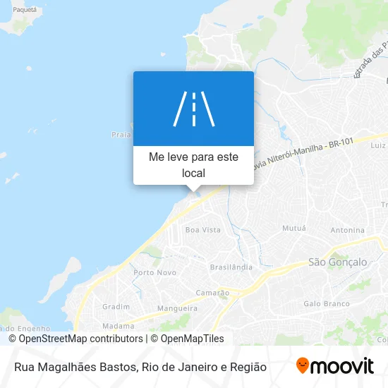 Rua Magalhães Bastos mapa