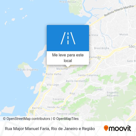 Rua Major Manuel Faria mapa