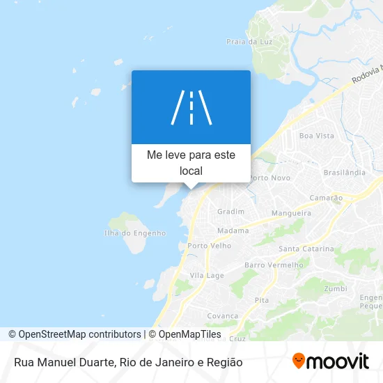 Rua Manuel Duarte mapa