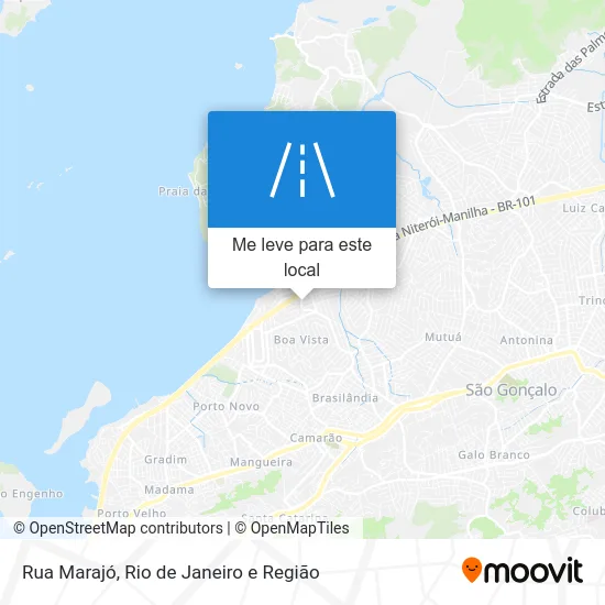 Rua Marajó mapa