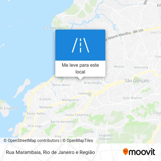 Rua Marambaia mapa