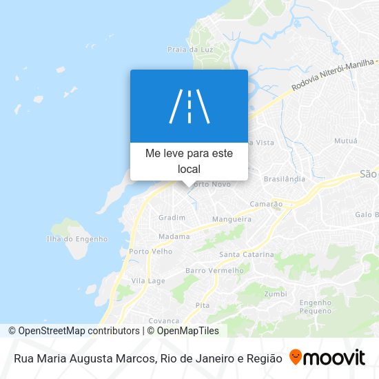 Rua Maria Augusta Marcos mapa