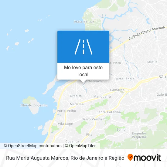 Rua Maria Augusta Marcos mapa