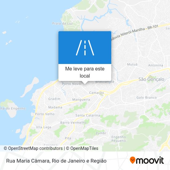 Rua Maria Câmara mapa