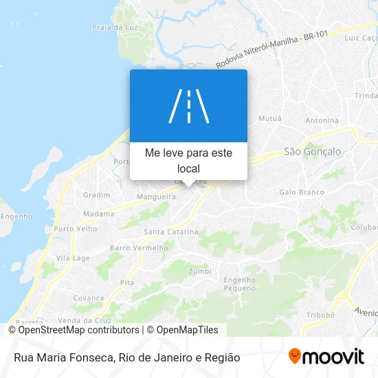 Rua Maria Fonseca mapa