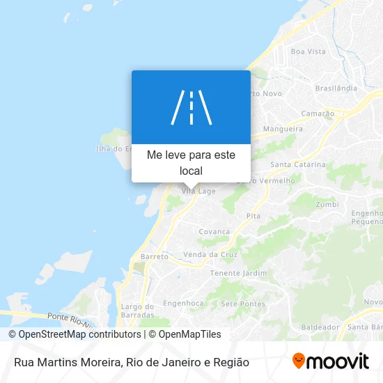 Rua Martins Moreira mapa