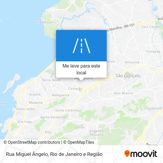 Rua Miguel Ângelo mapa