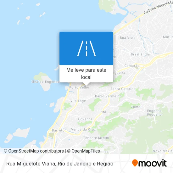 Rua Miguelote Viana mapa