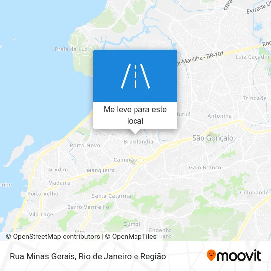 Rua Minas Gerais mapa