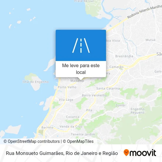 Rua Monsueto Guimarães mapa