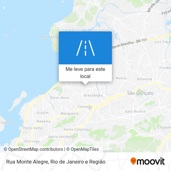 Rua Monte Alegre mapa