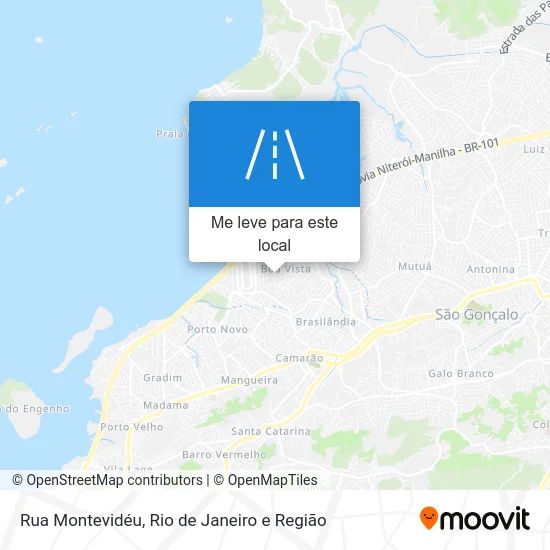 Rua Montevidéu mapa