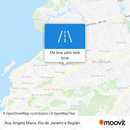Rua Ângela Maria mapa