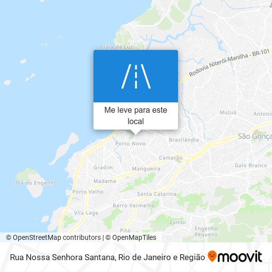 Rua Nossa Senhora Santana mapa