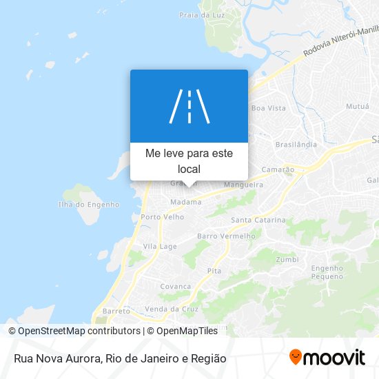 Rua Nova Aurora mapa