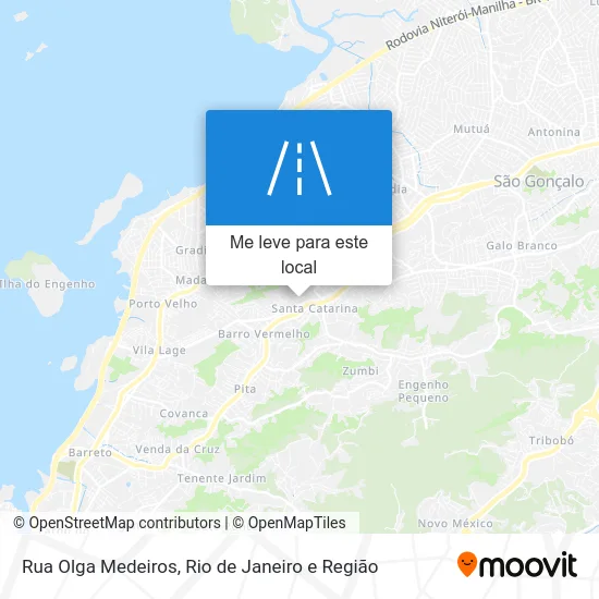 Rua Olga Medeiros mapa