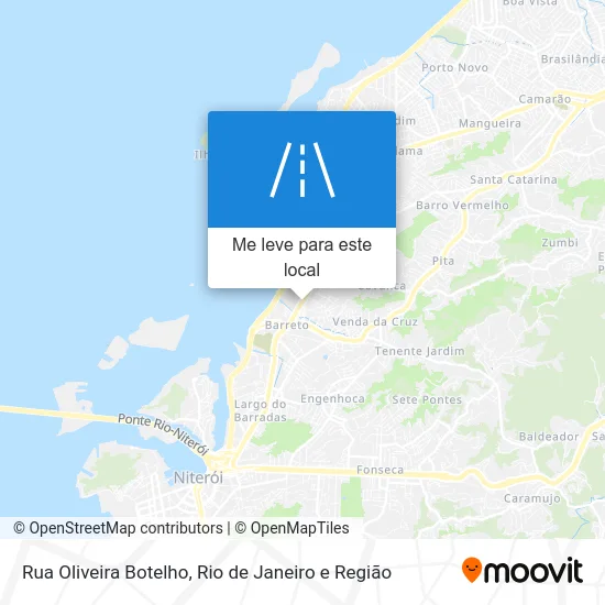 Rua Oliveira Botelho mapa