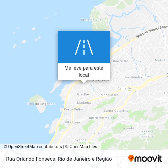 Rua Orlando Fonseca mapa