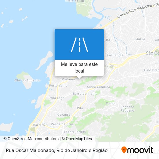 Rua Oscar Maldonado mapa