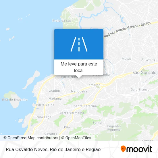 Rua Osvaldo Neves mapa