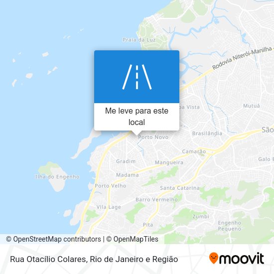 Rua Otacílio Colares mapa