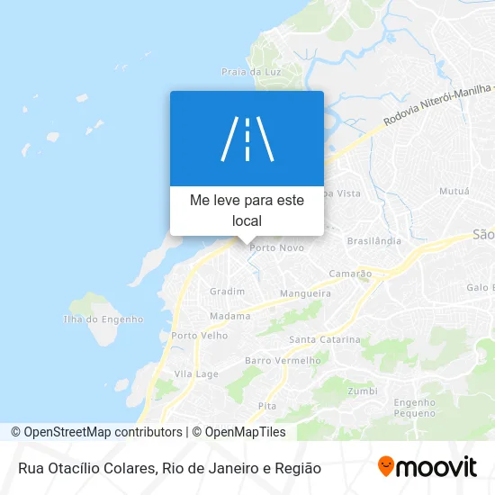 Rua Otacílio Colares mapa