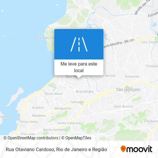 Rua Otaviano Cardoso mapa
