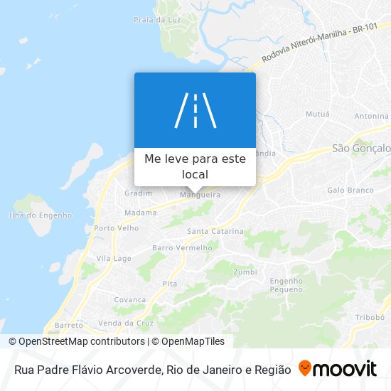 Rua Padre Flávio Arcoverde mapa